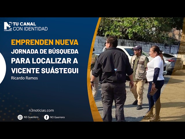 Emprenden nueva jornada de búsqueda para localizar a Vicente Suástegui