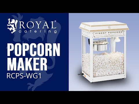 video - Stroj na popcorn- bílo-zlatý