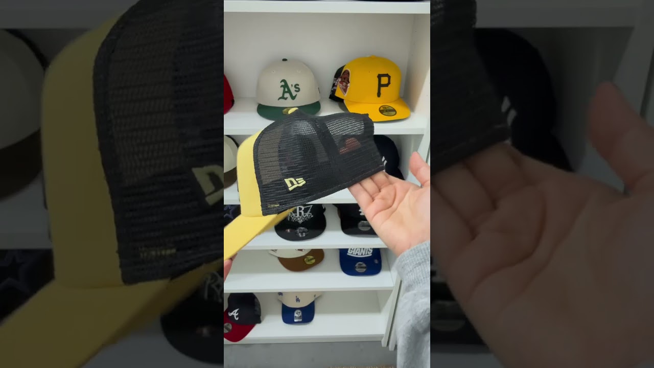 How to wear a trucker cap #shorts #truckercap #newera #howto