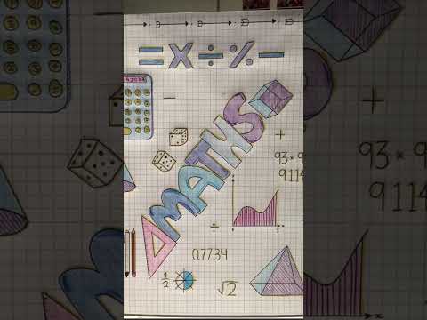 Idées de page de garde pour les maths