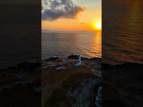 Black Sea View Against Sunset from Sinop İnceburun Lighthouse😍#shorts #sinop