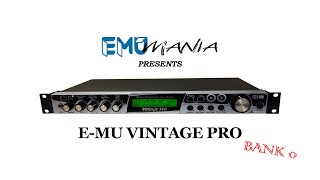 Video thumbnail for E-MU VINTAGE PRO / VINTAGE COLLECTION ROM - BANK 0 PRESET DEMO by EMU Mania