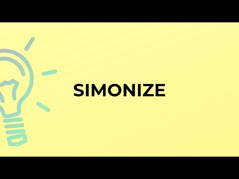 What is the meaning of the word SIMONIZE?