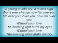 Barclay James Harvest - I'm Over You Lyrics