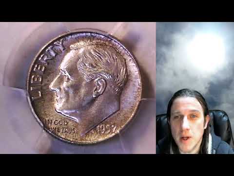 Selling my 1957 D Roosevelt Dime PCGS MS 66 40214055