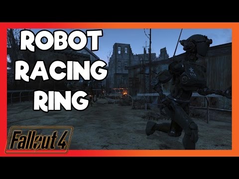 Fallout 4 - Robot Racing Ring With Nuclear Bombs - "Bye Felicia"