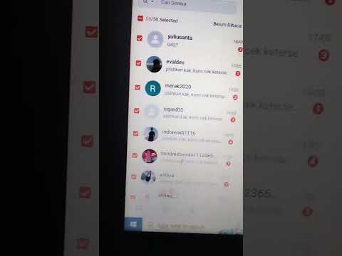 Hapus chat lama, cara tandai pesan semua langasung dibaca, chat 99+ bagaimana mengabiskan percakapan