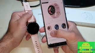 die Smartwatch für Damen AGPTEK smart Uhr mit Blutdruck Puls Messung wechselbare Watchfaces Whatsapp