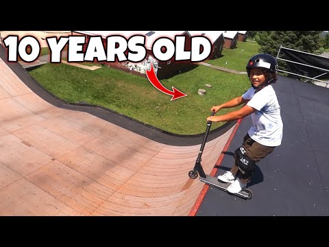 INSANE 10 YEAR OLD KID VS BIGGEST RAMP IN AMERICA!