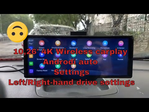 CPD210-10,26' 4K Wireless Carplay Android Auto settings /Left/Right-hand drive settings