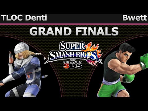 Shockwave Smash 3DS - TLOC Denti (Sheik) vs Bwett (Little Mac/Peach) - Grand Finals