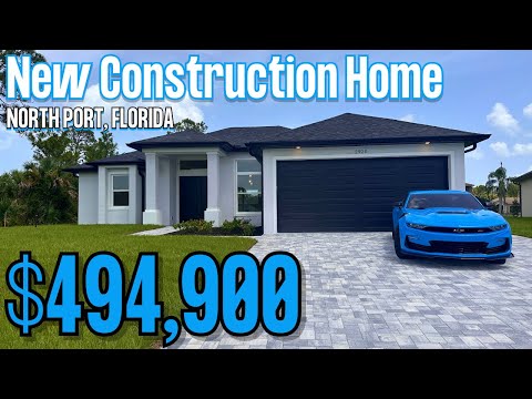 New Construction Home Tour | North Port Florida | 3 Bed, 2 Bath | Open Concept Living