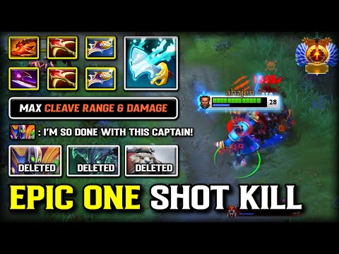 EPIC ONE SHOT KILL MID Kunkka | Full of Damage Build | Max Cleave Range & Damage | 7.39c DOTA 2