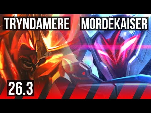 TRYNDAMERE vs MORDEKAISER (TOP) | Good KDA: 9/1/9 | EUW Challenger | 26.3
