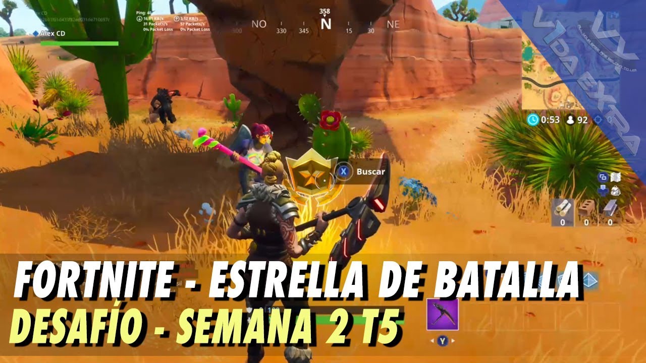 guia fortnite busca entre un oasis un arco de piedra y dinosaurios semana 2 - mapa de fortnite oasis ostentoso