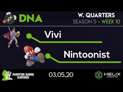 DNA S5:W10 - Vivi (Hero) Vs. Nintoonist (Mario) - W Quarterfinals