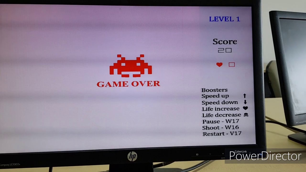 IIITD DHD 2019 Group 4-Space Invaders Game using Basys 3 FPGA