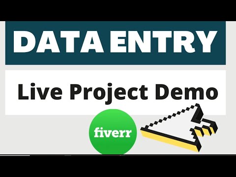 Virtual Assistant Data Entry work demo for beginners on Fiverr | Upwork with practice file
