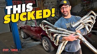 Building V12 Swap Headers For a Mustang 5.0 is NOT EASY.
