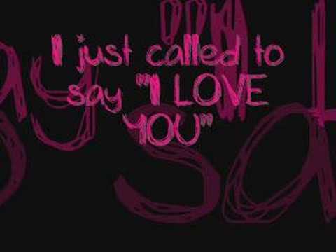 Stevie wonder I just called to say i love you