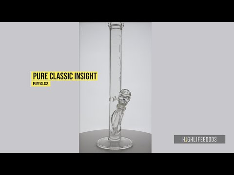 Classic Insight 3D Straight Martini Waterpipe by Pure Glass