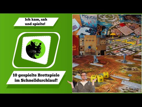 Ich kam, sah und spielte #4 - 10 gespielte Brettspiele im Schnelldurchlauf