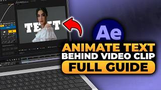 How To Animate Text Behind Video Clip in After Effects (FAST & EASY) | 100% WORKS | NO Yapping!