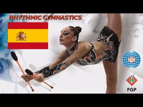 Group Finals Spain 6 Clubs 2 Hoops Rhythmic Gymnastics World Cup 2016 Lisbon