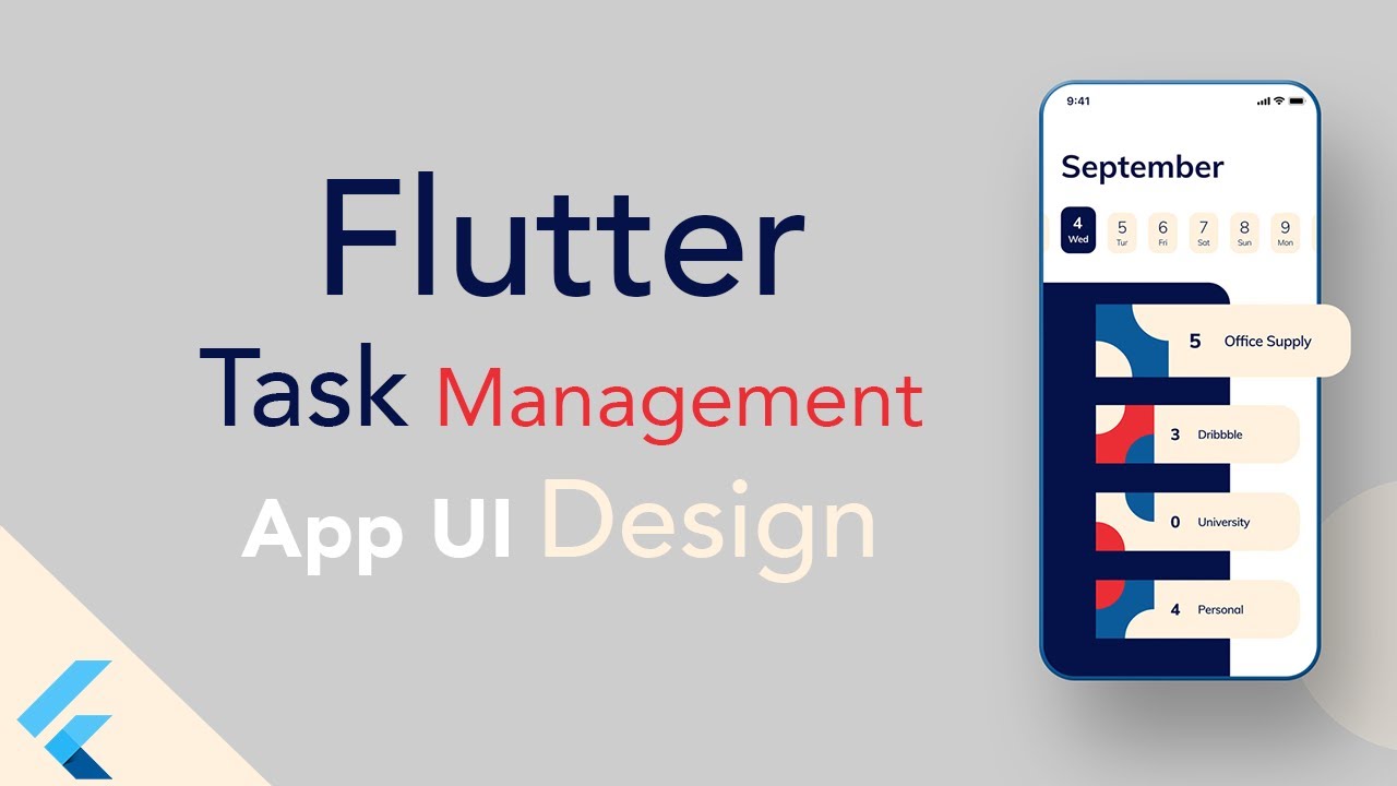 Flutter Task Management App UI - Speed Code UNSTAGED