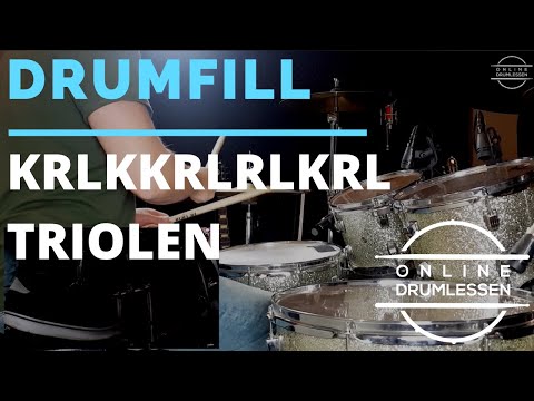Free Fill Friday #2 - 16th triplets KRLKKRLRLKRL | Online Drumlessen
