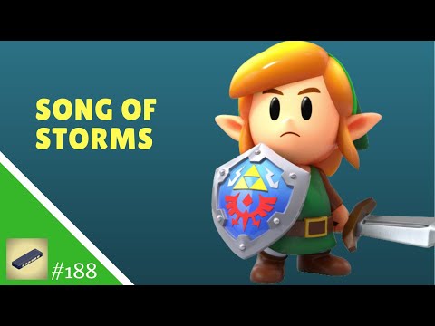 ZELDA - SONG OF STORMS - Harmonica C tabs