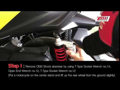 HOW TO INSTALLATION YSS REAR SHOCK ABSORBER FOR YAMAHA X MAX  2017-Current (ENG)
