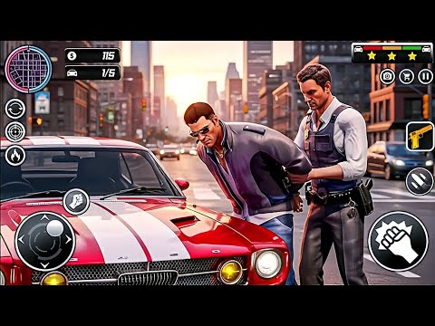 Police Cop Car Chase Simulator 3D - Cop Agent vs Gangster Mafia - Android GamePlay