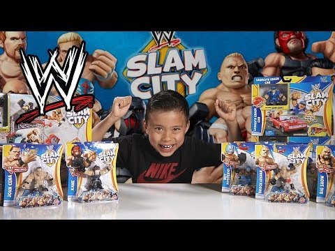 WWE SLAM CITY Figure Review - Superstar STOP MOTION ACTION!! Video