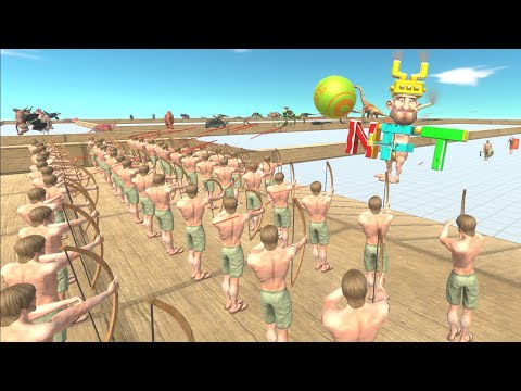 🏹 50 Archers Speed Race Championship Death Run - Animal Revolt Battle Simulator