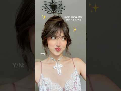 how to REALLY style curtain bangs: