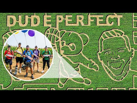 Dude Perfect Corn Maze | Nerf Battle Video