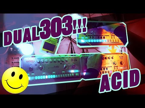 DUAL 303 ACID HOUSE BANGER :D :D :D WHOOP! (with Cyclone Analogic TT-303, TT-606 & Boss ODB-3) #TTNM