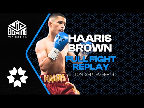 🎥Haaris Brown v Brandon Gallardo Vargas | Full Fight Replay | Bolton | September 13
