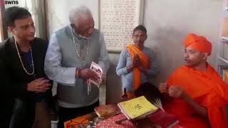 Morgan Freeman is Blessed by a Holy Man in Nepal  SWNS TV