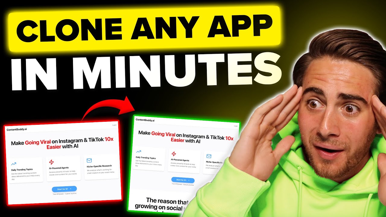 I Cloned a $50 Million App in Less Than 15 Minutes Using AI (Bolt v2 Beginner’s Tutorial)