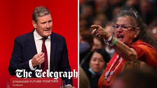 video: Labour Party conference latest: Keir Starmer is heckled by hard-Left as he distances party from Corbyn era