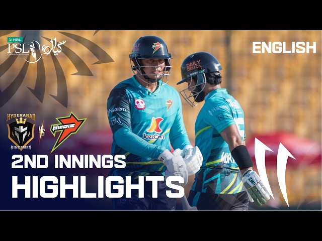 2nd Innings Highlights | Hyderabad vs Rawalpindiz | English | Match 39 | HBL PSL11 | MZB1K