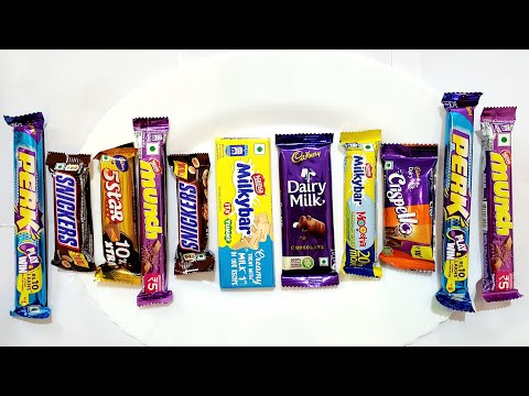 Unboxing Chocolates Perk, Snikers, 5star, Milkybar, Dairymilk, Crispello, Munch, Oreo, Gems and more