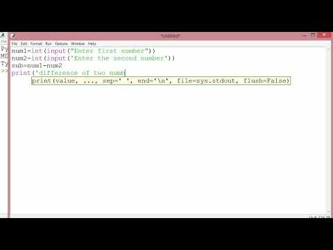 Python Program To Find The Difference Between Two Numbers