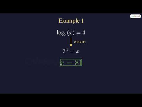 Simple Logarithmic Equations