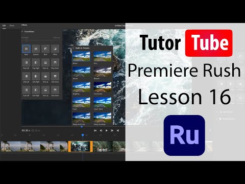 Premiere Rush Tutorial Lesson 16 Basic Audio Setting
