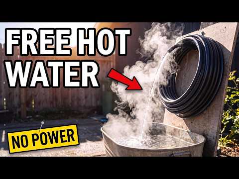 I Built a Solar Water Heater for $30 (No Electricity Needed!)