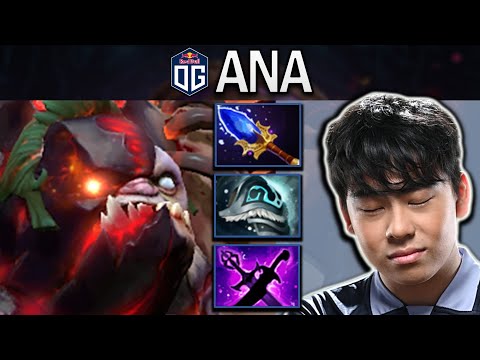 OG.ANA SMURF PUDGE WITH 22 KILLS & SHIVAS - DOTA 2 PRO GAMEPLAY