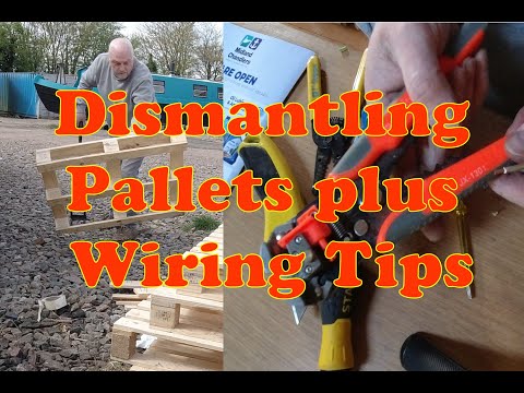 Narrowboat fitout - epi#23 - pallet breaking & wiring tips